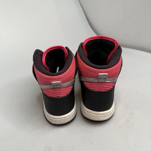 Nike 6.0 Dunk High Women’s 8.5 2011 Black Satin Hot Pink Black - Picture 8 of 16